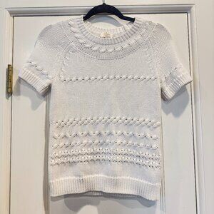 Kate Spade New York Open Stitch Sweater in White